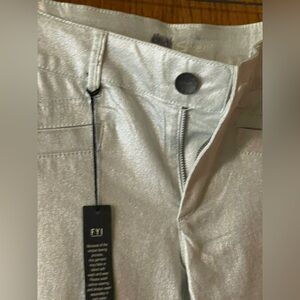 VS Siren Silver Metallic Pants Size 8